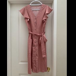 Pink Polka Dot Dress